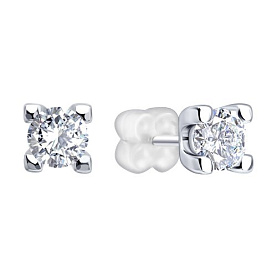 Серьги Diamant - Серебро 925, Фианит (арт. 94122024561-DIAMANT)