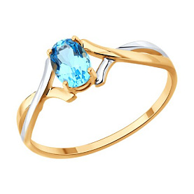 Кольцо SOKOLOV - Золото 585, Топаз (арт. 717300)