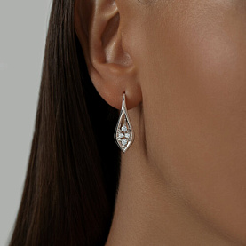 Серьги Diamant - Серебро 925, Фианит (арт. 94-120-00851-1)