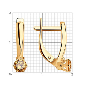 Серьги Diamant - Серебро 925, Фианит (арт. 93-120-01542-2)