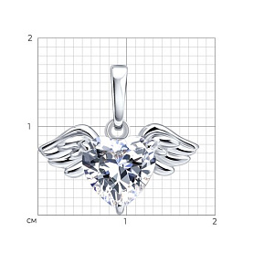 Подвеска Diamant - Серебро 925, Фианит (арт. 94130024531-DIAMANT)