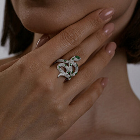 Кольцо SOKOLOV - Серебро 925, Фианит (арт. 94013857)