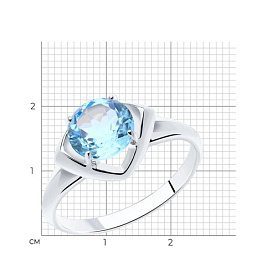 Кольцо Diamant - Серебро 925, Топаз (арт. 94-310-00783-1)