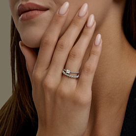 Кольцо SOKOLOV - Серебро 925, Фианит (арт. 94014861)