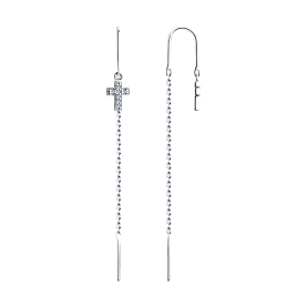 Серьги Diamant - Серебро 925, Фианит (арт. 94-123-01492-1)