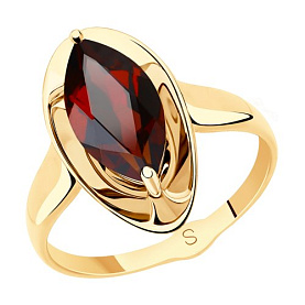 Кольцо SOKOLOV - Золото 585, Гранат (арт. 715530)