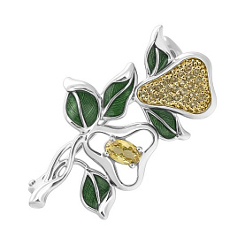 Брошь Talant - Серебро 925, Фианит, Эмаль (арт. 60-7O-0005-17146)
