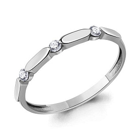 Кольцо Аквамарин - Серебро 925, Фианит (арт. 68979А.5)