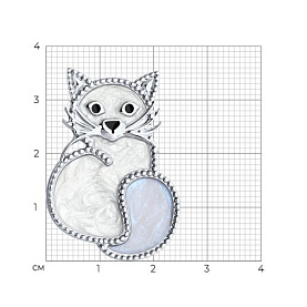 Брошь SOKOLOV - Серебро 925, Эмаль (арт. 94040313)