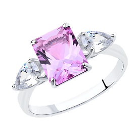 Кольцо SOKOLOV - Серебро 925, Фианит (арт. 92011285)