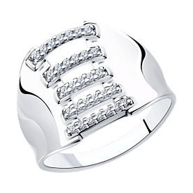 Кольцо SOKOLOV - Серебро 925, Фианит (арт. 94013257)