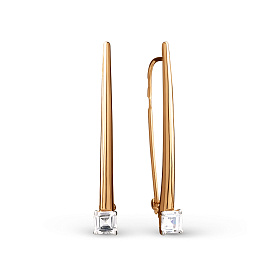 Серьги ЮФ Династия - Золото 375, Фианит (арт. 028922-5102)