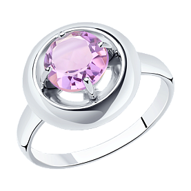 Кольцо Diamant - Серебро 925, Аметист (арт. 94-310-00782-2)