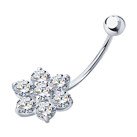 Пирсинг SOKOLOV - Серебро 925, Фианит (арт. 94060039)