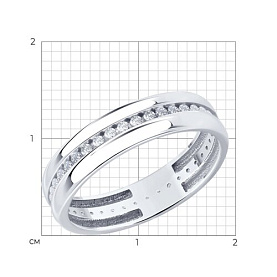 Кольцо SOKOLOV - Серебро 925, Фианит (арт. 94014670)