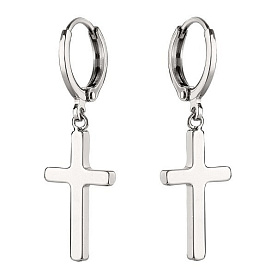 Серьги Фиделис - Сталь (арт. 23E0002-Rd)