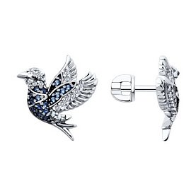 Серьги SOKOLOV - Серебро 925, Фианит (арт. 94026447)