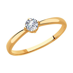 Кольцо SOKOLOV - Серебро 925, Фианит (арт. 93010801)