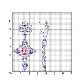 Серьги SOKOLOV - Серебро 925, Фианит (арт. 94026883)