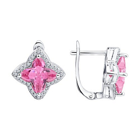 Серьги SOKOLOV - Серебро 925, Фианит (арт. 94027628-91)