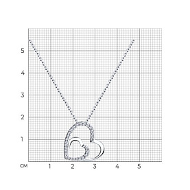 Колье SOKOLOV - Серебро 925, Фианит (арт. 94070692)