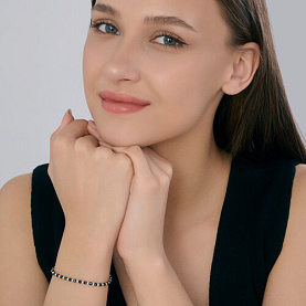 Браслет Diamant - Серебро 925, Шпинель (арт. 94-350-00109-1)