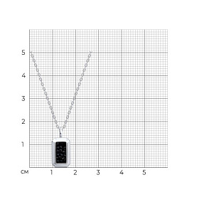 Колье Diamant - Серебро 925, Кристальная ткань (арт. 94-170-02351-1)