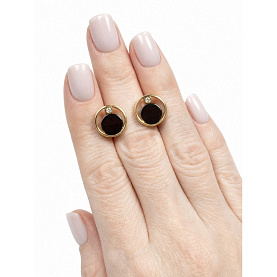 Серьги Янтарная волна - Серебро 925, Янтарь (арт. 821120к)