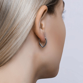 Серьги SOKOLOV - Серебро 925, Фианит (арт. 94020058)