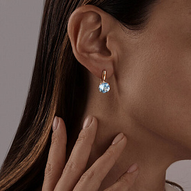 Серьги SOKOLOV - Золото 585, Топаз (арт. 727924)