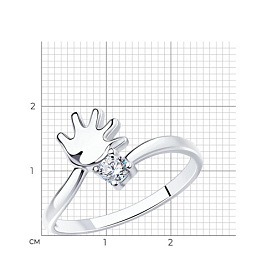 Кольцо SOKOLOV - Серебро 925, Фианит (арт. 94012177)