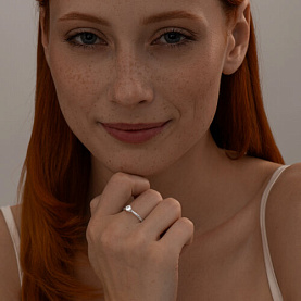 Кольцо SOKOLOV - Серебро 925, Фианит (арт. 94013658)