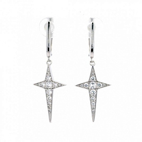Серьги POKROVSKY - Серебро 925, Фианит (арт. 0202152-00775)