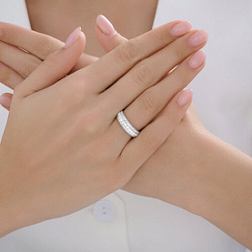Кольцо SOKOLOV - Серебро 925, Фианит (арт. 94014649)
