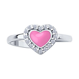 Кольцо Diamant - Серебро 925, Фианит, Эмаль (арт. 94-110-02202-1)