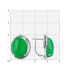 Серьги Diamant - Серебро 925, Кварц (арт. 94-320-00907-1)