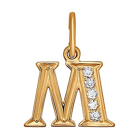 Подвеска SOKOLOV - Золото 585, Фианит (арт. 031098)