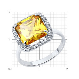 Кольцо SOKOLOV - Серебро 925, Фианит (арт. 94014221)