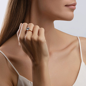 Кольцо SOKOLOV - Золото 585, Топаз (арт. 716625)