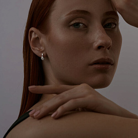 Серьги SOKOLOV - Серебро 925, Фианит (арт. 94021752)