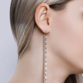 Серьги SOKOLOV - Серебро 925, Фианит (арт. 94020805)