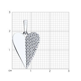 Подвеска SOKOLOV - Серебро 925, Фианит (арт. 94033203)