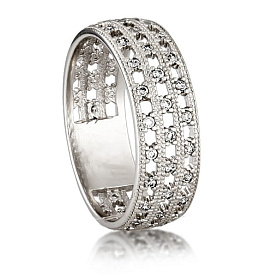 Кольцо Галатея - Серебро 925, Фианит (арт. 2722.1)