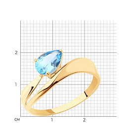 Кольцо SOKOLOV - Золото 375, Топаз (арт. 37716151)