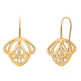 Серьги Атолл - Золото 585 (арт. 20683)