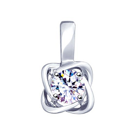Подвеска SOKOLOV - Серебро 925, Фианит (арт. 94032138)