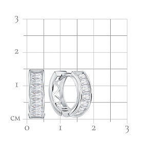 Серьги Talant - Серебро 925, Фианит (арт. 11-72-0001-18485)