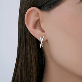 Серьги SOKOLOV - Серебро 925, Фианит (арт. 94027256)