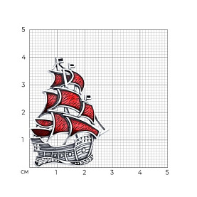 Брошь Diamant - Серебро 925, Фианит, Эмаль (арт. 95-140-02374-1)