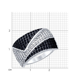 Кольцо SOKOLOV - Серебро 925, Фианит (арт. 94012393)